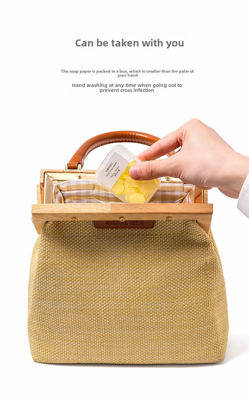 Travel Mini Hand Washing Petal Soap Tablet Box